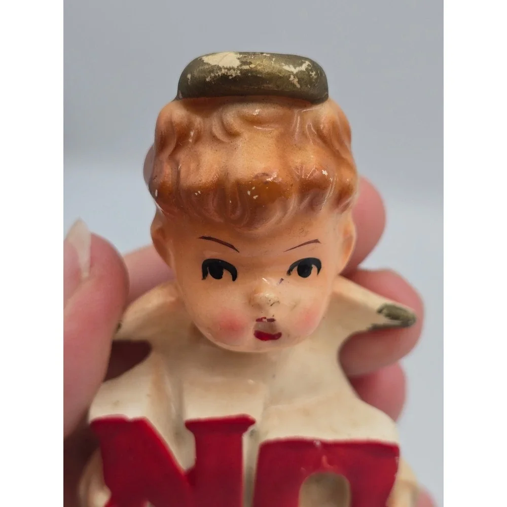 Brinn's Noel Angel Figurines Vintage Japan Ceramic Shakers